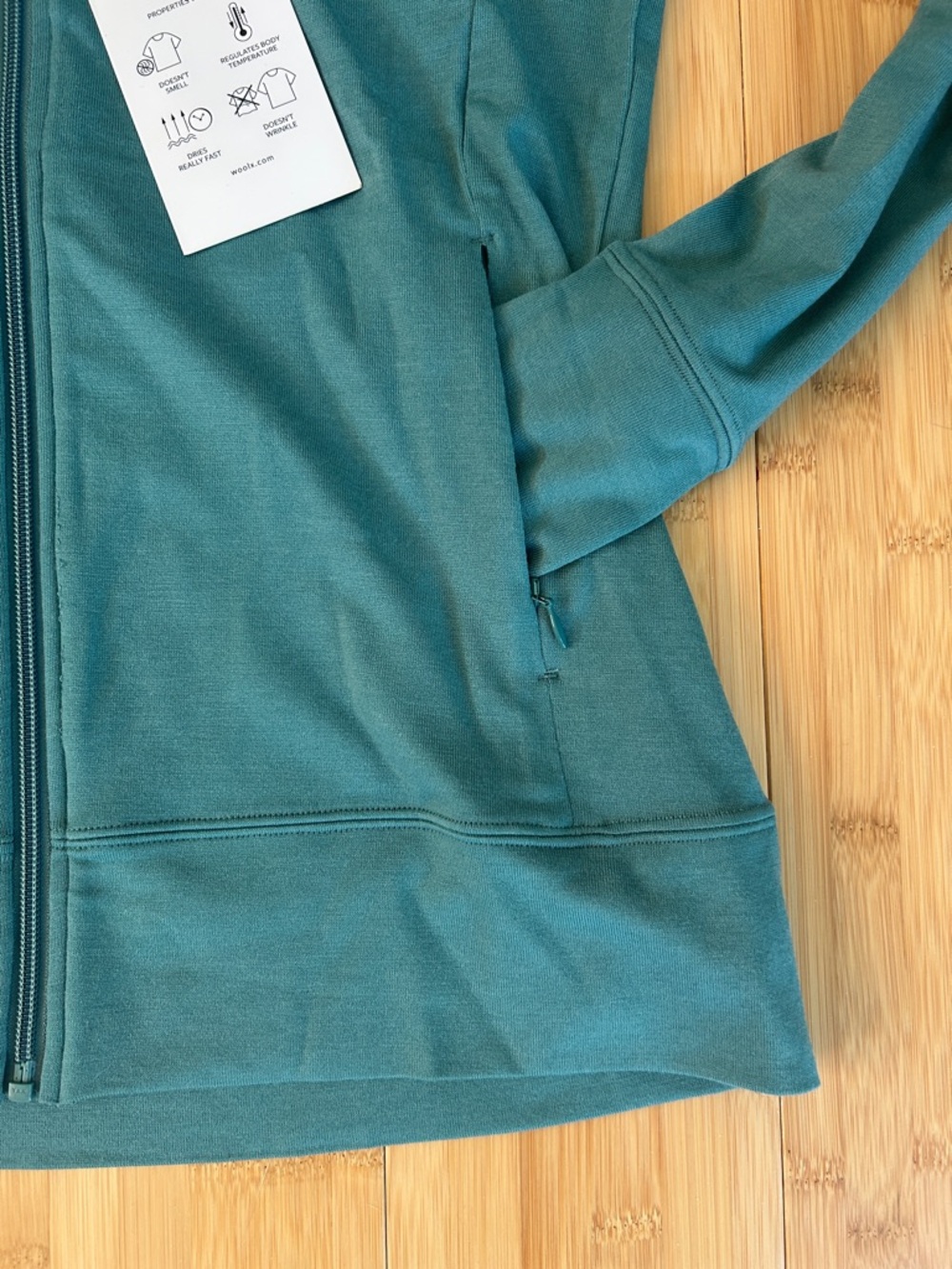 Woolx Ryann Merino Wool-Blend Travel Hoodie NWT - Picture 4 of 16